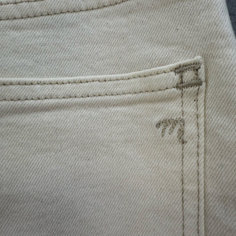 Madewell Jeans Women's 28 (6) Cream 90s Straight Leg High Rise Fit Summer EUC - Picture 5 of 14